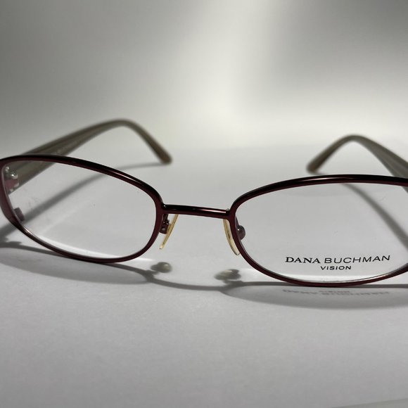 New DANA BUCHMAN Eyeglasses Jonie Burgundy Size 49-19-133 - Picture 10 of 16